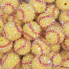 close up view of a pile of 20mm Softball Rhinestone AB Acrylic Bubblegum Beads