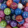 Close up view of a pile of 20mm Solid AB Mix Acrylic Bubblegum Beads Bulk [Choose Count]
