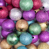 close up view of a pile of 20mm Stardust Acrylic Bubblegum Bead Mix - 50 Count