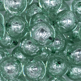 20mm Wintergreen Foil Bubblegum Beads