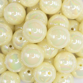 20mm Yellow Jelly AB Acrylic Chunky Bubblegum Beads