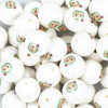 Close Up view of a pile of 20mm Coco Melon Print Chunky Acrylic Baubblegum Beads