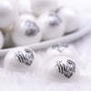 Macro view of a pile of 20mm Mom Print Chunky Acrylic Bubblegum Beads [10 Count]