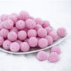 Front view of a pile of 20mm Ball Bead Pink Bubblegum Beads