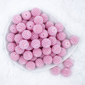 20mm Ball Bead Pink Bubblegum Beads