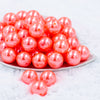 20mm Peach Pearl Bubblegum Beads