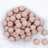 Top view of a pile of 20mm Blush Pink Solid Acrylic Chunky Bubblegum Beads