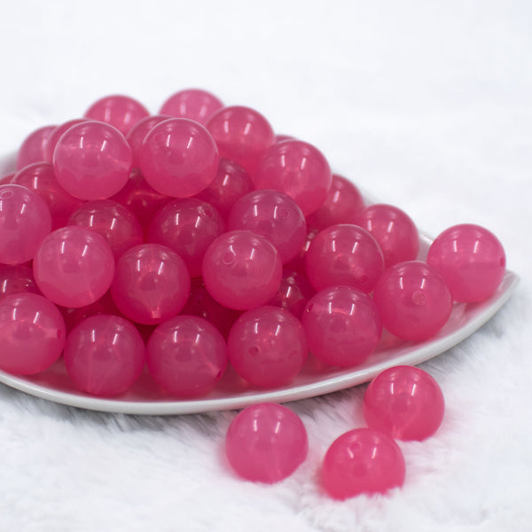 Front view of a pile of 20mm Bright Pink 
