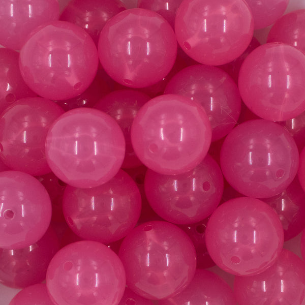 Close up view of a pile of 20mm Bright Pink 