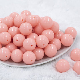 20mm Carnation Pink Solid Acrylic Chunky Bubblegum Beads