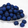 Front view of a pile of 20mm Deep Blue Matte 
