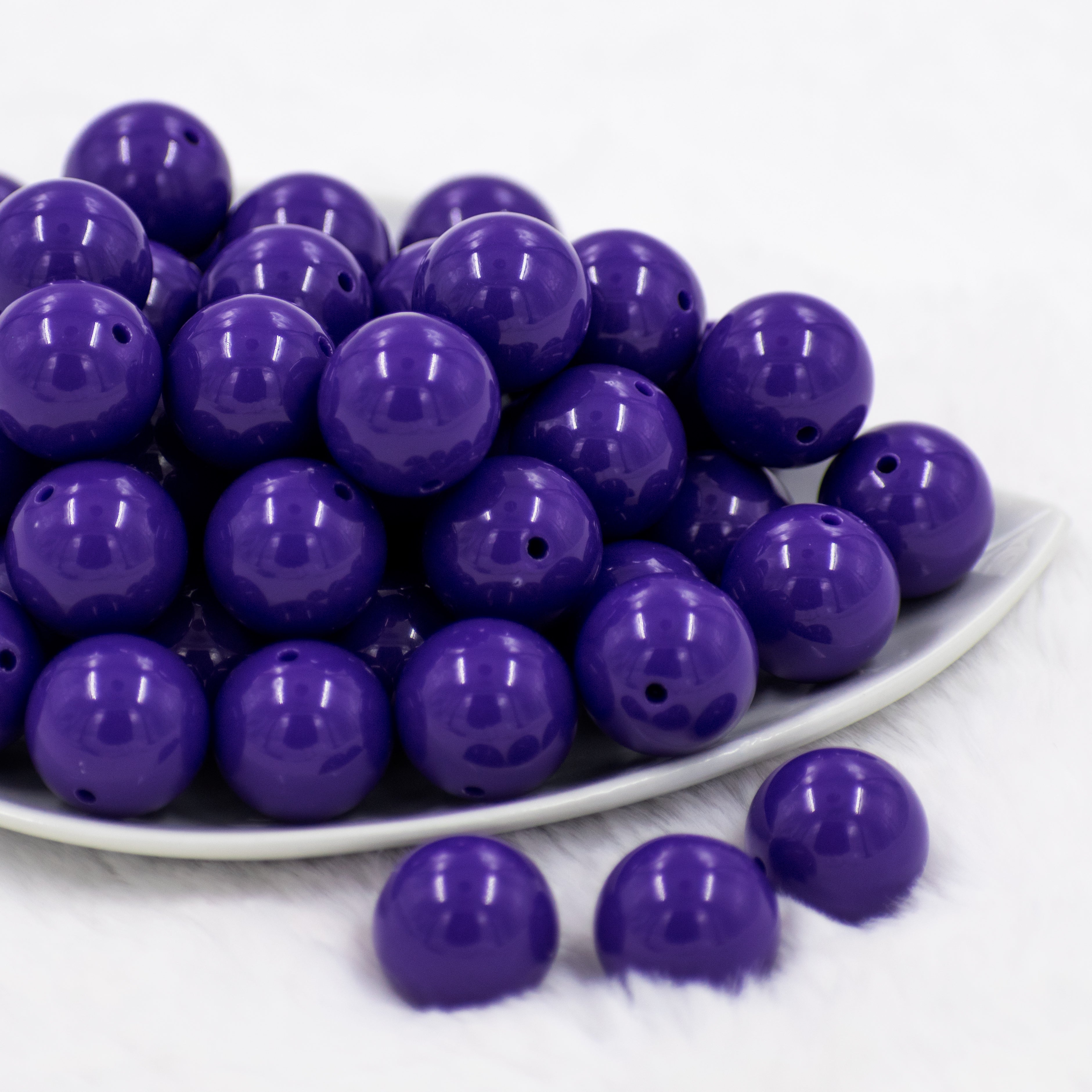 Purple Frost bubblegum bead bulk mix
