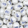 Close up view of a pile of 20mm Baby Elephant Print Chunky Acrylic Bubblegum Beads [10 Count]
