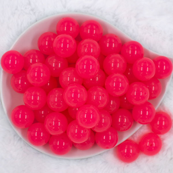 Top view of a pile of 20mm Bright Hot Pink 
