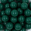 close-up of a pile of 20mm Forest Green Solid Chunky Bubblegum Beads