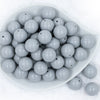 top of a pile of 20mm Light Gray Solid Bubblegum Beads