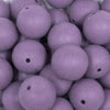 close up view of a pile of 20mm Purple Matte Solid Chunky Bubblegum Beads
