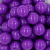 close up view of a pile of 20mm Orchid Purple Solid Bubblegum Beads