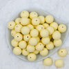 top of a pile of 20mm Light Yellow Matte 