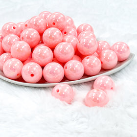 20mm Cotton Candy Pink Solid AB Bubblegum Beads