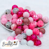 20mm Pretty In Pink Mix Bubblegum Bead Mix [20 & 50 Count]