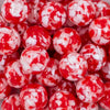 20mm Red Tablet Acrylic Bubblegum Beads