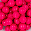 close-up view of a pile of 20mm Hot Pink Solid Chunky Bubblegum Beads