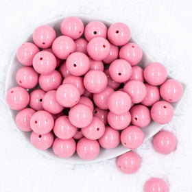 20mm Mauve Pink Solid Chunky Acrylic Bubblegum Beads