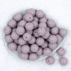 Top view of a pile of 20mm Thistle Purple Solid Acrylic Chunky Bubblegum Beads