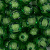 close up view of a pile of 20mm Green Transparent Pumpkin Shaped Chunky Bubblegum Bead