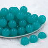 front view of a pile of 20mm Turquoise Blue 