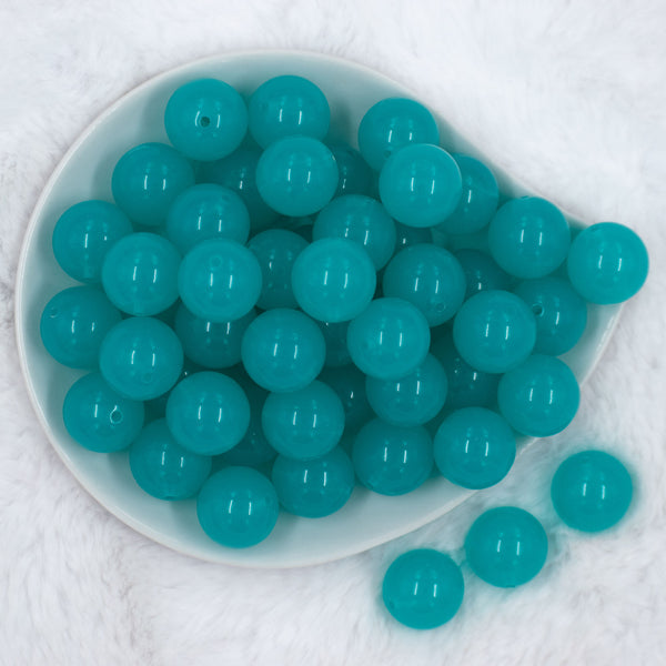 top view of a pile of 20mm Turquoise Blue 