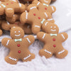 macro view of a Gingerbread Man Silicone Focal Bead Accessory - 27mm x 30mm