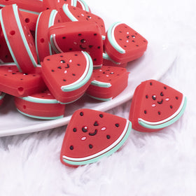 Watermelon Slice Silicone Focal Bead Accessory - 30mm x 21mm