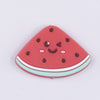top view of a Watermelon Slice Silicone Focal Bead Accessory - 30mm x 21mm