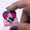 Front view of a Michael Myers Valentine Resin charm 31x30mm