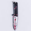 Top view of a pile of Bloody Knife Resin charm 45mm x 9mm