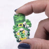 front view of a Good Luck Gnome Female Pendant with hoop 39x32mm