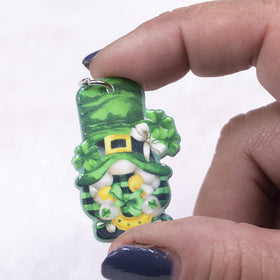 Good Luck Gnome Female Pendant with hoop 39x32mm