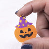 front view of a Pumpkin Resin charm 32x39mm