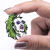 Front view of Beetlejuice Horror Resin Pendant with hoop 40x30mm