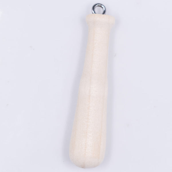 front view of a Wooden baseball bat charm 47x9mm