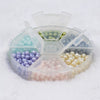 Front view of a box of 4mm Glass Pearl Spacer Bead Kit - 650 spacer beads