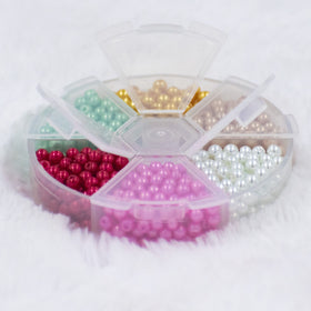 4mm Glass Pearl Colorful Spacer Bead Kit - 650 spacer beads