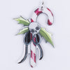 top view of a pile of Candy Cane Christmas Pendant with Skeleton and with hoop 35x50mm