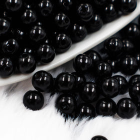 6mm Black Pearl Spacer Beads