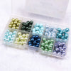 Top view of 8mm Glass Spacer Bead Kit - over 250 spacer beads