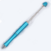 Top View of  Light Blue DIY Beadable Pens - Metal