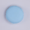 macro view of Blue Macaroon Silicone Focal Bead Accessory