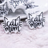 close up view of a pile of Cat Mom Silicone Focal Bead Accessory
